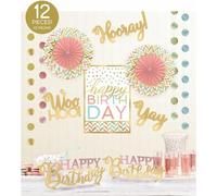 Happy Birthday Deko-Set, 12-tlg.