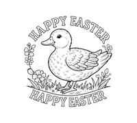 Happy Easter: Animal Coloring