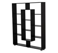 Happy Garden Bibliothèque avec 11 emplacements, Noire Emily. Meuble de Rangement au Design Moderne pour Salon Chambre ou Bureau. Étagères de rangements pour Livres et décorations.