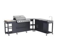 Happy Garden Cuisine d'angle d'extérieur Texas - 4+1 Brûleurs 17,2 KW