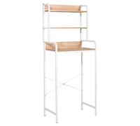 Happy Garden Étagère pour Machine à Laver en Bois et Structure Blanche DEA