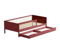 Happy Garden Lit pour enfant ADAM 190x90 cm bois avec 2 tiroirs et sommier à lattes Terracotta