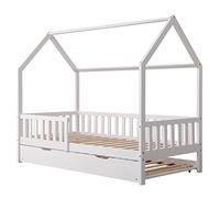 Happy Garden Lit cabane gigogne MARCEAU 190x90 cm blanc pour enfant