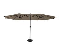 Happy Garden Parasol double LINAI 2,7 x 4,6 m Taupe