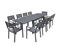 Happy Garden SET1265-66GA, Gris, 10 sièges, 1345 mm, 935 mm, 150 mm, 26 kg