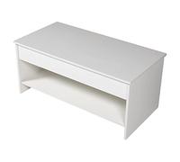 Table basse avec plateau relevable blanche hedda