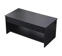 Happy Garden Table basse HEDDA plateau relevable rangement bois noire