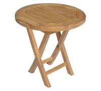 Happy Garden Table d'appoint Ronde en Teck 50cm Lombok