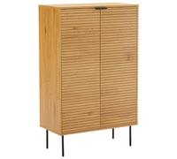 Happy Garden Vaisselier en Bois STINNA, 2 Portes, Meuble intérieur avec 4 étagères, supportant jusqu'à 100kg - Organisation élégante et Fonctionnelle pour Votre Espace Domestique.