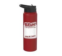 Happy Last Day Of School Bruh it's My Last Day Of School Stainless Steel Insulated Water Bottle