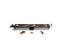 LITTLE BALANCE 8239 Happy Plancha 90, Plancha électrique 8-10 personnes, Plaque XXL anti-adhésive, Tout aliment, 2000W, Noir/I
