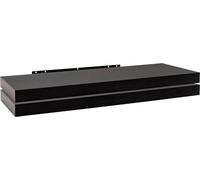 Happyment Étagère murale flottante - Noir - 70 cm - Lot de 2 - MDF Bois - Étagère murale - Bibliothèque - Photoplank Chambre d'enfant