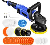 Happyment® Polisseuse Buffer Tivio - 5000W - Polisseuse rotative - 6 vitesses - Pour voiture & meubles
