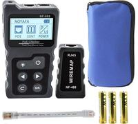 Happyment® Testeur de câble réseau avec détecteur de câble - UTP Tester Set - RJ45, RJ11, BNC, USB - Appareil de test multifonctionnel pour LAN et télécommunication