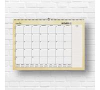 HappyMots Agenda mensuel 2023 | 32 x 47 cm | Calendrier mural | 16 mois - de septembre 2022 à décembre 2023 | Espace pour écrire et noter | Confortable, pratique et motivant.
