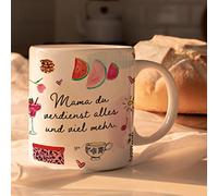 HappyMots Mug original en céramique de qualité supérieure à offrir | Tasses à petit-déjeuner | Passe au micro-ondes et au lave-vaisselle | Tasses amusantes | Cadeau de fête des mères