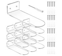 Happysnow Pack de 10 étagères flottantes pour Exposer des Chaussures, étagères pour Baskets, Support Mural, Support Flottant pour Collection de Chaussures ou boîte à Chaussures