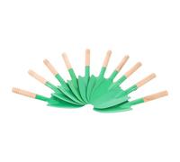 Happyyami 10 Pièces Truelles de Jardin Manche en Bois et Tête en Fer, Outil Multifonction pour Plantation et Transplantation de Légumes et Semis Couleur Aléatoire