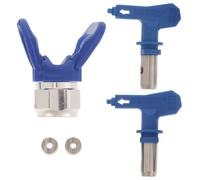 Happyyami 1ensemble Sprayer Nozzle Kit Compatible with Multiple Airless Paint Sprayers Reversible Tips and Nozzle Seat for Fine Even Spray Easy Replacement Accessories for Painting Projects
