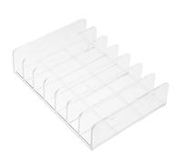 Happyyami 1pièce Boîte à Cosmétiques Multi-usages Transparente à Compartiments Organisateur de Palette de Maquillage pour Fards à Paupières Rangement de Bureau et Salle de Bain Design Fin
