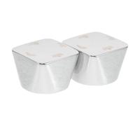 Happyyami 2pcs Boutons Inverseurs de Robinet Métal Argenté, Contrôle Précis de L'eau à Quatre Vitesses, Accessoires de Remplacement pour Salle de Bain