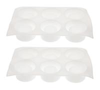 Happyyami 2pièces Moule Silicone Cake DIY pour Gâteaux Chocolat Pudding Facile à Démouler et Nettoyer Moule Entremet Creux Polyvalent pour Pâtisserie Maison