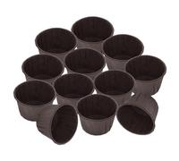 Happyyami 50 Caissettes en Papier pour Cupcakes Bord Roulé, Teinte Marron, Non Adhésives, Pratiques Cuisson à Domicile Lors D'occasions Spéciales