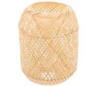 Happyyami Abat Jour pour Lampadaire en Bambou Tressé de Style Rustique, Design Simple et Éclairage Doux, pour Hôtel ou Restaurant