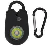 Happyyami Alarme de Sécurité Personnelle et Sirène Sonore 125db avec Lumière LED en ABS Noir , Protection pour Camping et Promenade de Chien