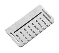 Happyyami Bloqueur de Graisse Cuisson et Nettoyage Facile Double Face pour Barbecue en Acier Inoxydable Argenté Protection Anti-graisse pour Grilles en Fonte et Plaques