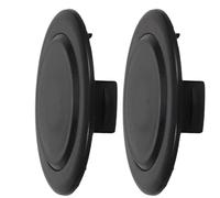 Happyyami Caches pour Trous de Parasol en polypropylène Noir, Lot de 2, stabilité renforcée pour Table de Jardin extérieure, adaptés aux balcons et cafés