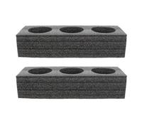 Happyyami Café Porte- Boissons en Mousse de 2Pcs Porte- Bouteilles de Tasse de Tasse à 3 Pc Porte- de Boisson de Baignade Porte- de Rangement de pour La Fête à Emporter Jetable