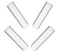 Happyyami Ensemble de 4 Tubes à Essai en Verre pour Plantes Hydroponiques, Surface Lisse et Polie, Usage Polyvalent pour Fleurs, Décoration Élégante et Simple