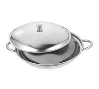 Happyyami Marmite Grandes Casseroles en Acier Inoxydable avec Couvercle Anti-débordement, Poignée Double, Cuisson Familiale