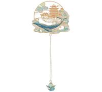 Happyyami Marque-page Design Plat Décoratif et Chic en Laiton avec Pendentif Sculpté et Lecteurs Passionés pour Activités Créatives