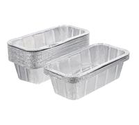 Happyyami Moules à Pâtisserie Jetables Légers et Résistants en Aluminium Argenté Lot de 20 850ml pour Cuisson Biscuits à Domicile