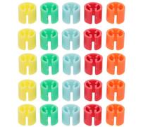 Happyyami Organisateurs de Placard Ronds 150pcs en Plastique, bagues Codage Couleur pour cintres, séparation de vêtements pour Usage en blanchisseries et boutiques
