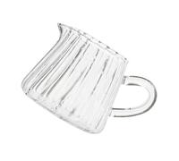 Happyyami Pichet à Lait en Verre 150ml à Finition Soignée pour Café et Cappuccino Table
