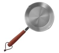 Happyyami Poêle Plate Antiadhésive en Acier Inoxydable 304, Mini Poêle à Œufs Répartition Homogène Chaleur, Cuisine Maison