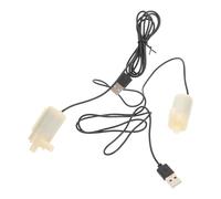 Happyyami Pompe à Eau Submersible Beige Compacte en Plastique 2pcs pour Aquarium et Systèmes Hydroponiques Mini Pompe à Eau Submersible pour DIY