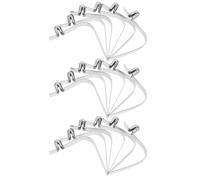Happyyami Remplacement du Fer de, Boucle de Pression en Fer pour auvent, 20 pièces, pièces détachées pour Parasol à Quatre Pieds, réparation de Cadre de tonnelle extérieure,