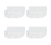Happyyami Serrure Baie Coulissante Verrous Coulissants Aluminium 4pcs en Plastique Blanc Verrou Antivol de Fenêtre, Butée de Châssis Coulissant pour Fenêtres et Portes pour Sécurité Garçon