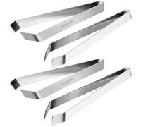 Happyyami Sets de Pinces Cuisine Embouts Droits et Précis en Acier Inoxydable et Lot de 2 Argentées Enlever Arêtes de Poisson et Manipuler Petits Aliments Cuisine
