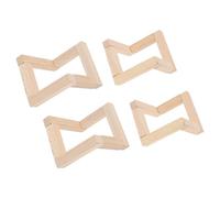 Happyyami Socle de Lampe Lune en Bois 4 Pièces, Support Lunaire