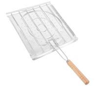 Happyyami Support à Tortillas de Maïs et Grille- de Table en Acier Inoxydable, Plaque de Cuisson pour Barbecue à Griller, pour Camping et Cuisson Extérieure