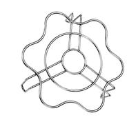 Happyyami Support Vapeur en Acier Inoxydable Multifonction Panier Vapeur pour Œufs Résistant la Rouille Compatible Autocuiseurs et Friteuses à Air