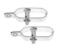 Happyyami Tendeur de câble en Acier 110 mm Lot de 2, Accessoire Industriel pour Fil de Tension Robuste, Serrage et Installation Grillage maillé