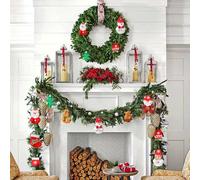 Hapvida Ornement d'arbre de Noël en Peluche, décoration de Pendentif de Vacances en Peluche Mignonne, Figurine de Noël Douce à accrocher à l'arbre, décoration de Maison Festive