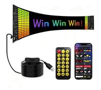 Hapycat Panneau LED programmable, affichage matriciel 16 x 96, tableau numérique multicolore