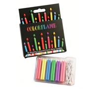 HAPZUR Bougies d'anniversaire 12 Pièces pour Gâteau, Flammes Colorées Uniques | Effet Spectaculaire pour Fêtes Enfants & Adultes, Crée des Moments Inoubliables.
